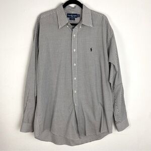 Mens Ralph Lauren Blue Label Blake Shirt
Black White Checkered Long Sleeve Large